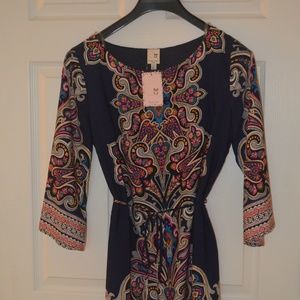 Pink Owl Tunic dress